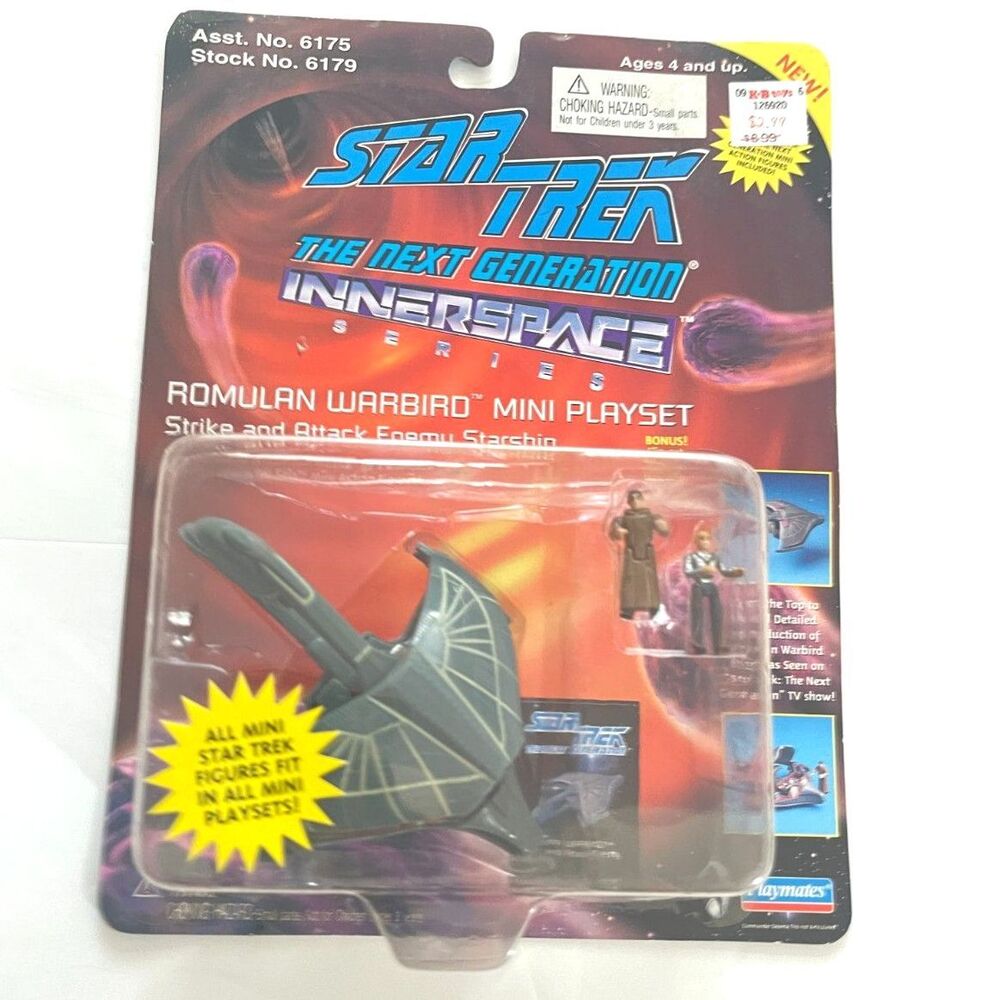 Star Trek The Next Generation Innerspace Mini Playsets Romulan Warbird New 90s